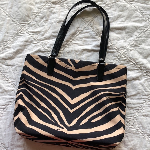 Coach Signature Tote - Zebra print - Picture 3 of 3